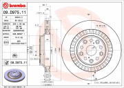 09.D975.11 Brzdový kotouč COATED DISC LINE BREMBO