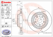 09.D977.11 Brzdový kotouč COATED DISC LINE BREMBO