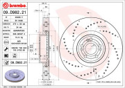 09.D982.21 Brzdový kotouč COATED DISC LINE BREMBO