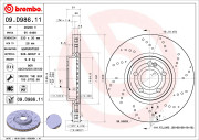 09.D986.11 Brzdový kotouč COATED DISC LINE BREMBO