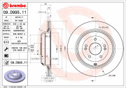 09.D995.11 Brzdový kotouč COATED DISC LINE BREMBO