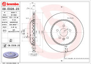 09.E028.23 Brzdový kotouč HIGH PERFORMANCE SPORT KIT LINE BREMBO