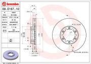 09.E167.10 Brzdový kotouč BREMBO