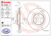 09.E235.11 Brzdový kotouč COATED DISC LINE BREMBO