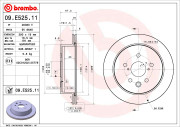 09.E525.11 Brzdový kotouč COATED DISC LINE BREMBO