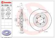 09.E538.10 Brzdový kotouč PRIME LINE BREMBO