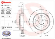 09.N235.21 Brzdový kotouč COATED DISC LINE BREMBO