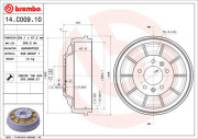 14.C009.10 BREMBO brzdový bubon 14.C009.10 BREMBO