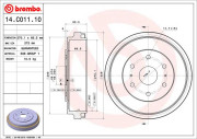 14.C011.10 Brzdový buben BREMBO