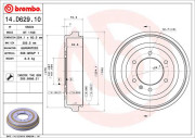 14.D629.10 Brzdový buben BREMBO