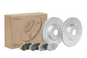 KT 10 031 Souprava brzd, koutocova brzda BREMBO XTRA LINE, DIRECTIONAL BRAKE PADS BREMBO