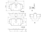 P06037N Sada brzdových destiček, kotoučová brzda PRIME LINE - Ceramic BREMBO