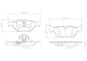 P06038N Sada brzdových destiček, kotoučová brzda PRIME LINE - Ceramic BREMBO