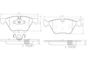 P06040N Sada brzdových destiček, kotoučová brzda PRIME LINE - Ceramic BREMBO