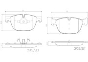 P06049N Sada brzdových destiček, kotoučová brzda PRIME LINE - Ceramic BREMBO