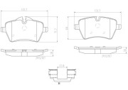 P06051N Sada brzdových destiček, kotoučová brzda PRIME LINE - Ceramic BREMBO