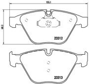 P 06 054 Sada brzdových destiček, kotoučová brzda PRIME LINE BREMBO