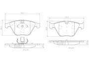 P06054N Sada brzdových destiček, kotoučová brzda PRIME LINE - Ceramic BREMBO