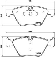 P 06 057X Brzdové destičky BREMBO XTRA LINE BREMBO