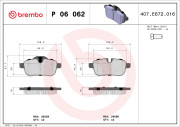 P 06 062 Brzdové destičky BREMBO