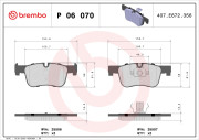 P 06 070 Brzdové destičky BREMBO