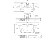 P06070N Sada brzdových destiček, kotoučová brzda PRIME LINE - Ceramic BREMBO