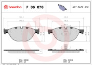 P 06 076 Sada brzdových destiček, kotoučová brzda PRIME LINE BREMBO