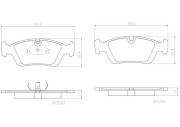 P06089N BREMBO sada brzdových platničiek kotúčovej brzdy P06089N BREMBO