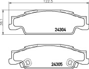 P 09 007 Brzdové destičky BREMBO