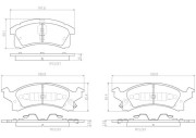 P09012N Sada brzdových destiček, kotoučová brzda PRIME LINE - Ceramic BREMBO