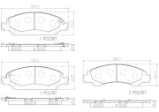 P09015N Sada brzdových destiček, kotoučová brzda PRIME LINE - Ceramic BREMBO