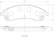 P09019N BREMBO sada brzdových platničiek kotúčovej brzdy P09019N BREMBO