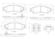 P10002N Sada brzdových destiček, kotoučová brzda PRIME LINE - Ceramic BREMBO