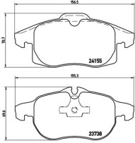 P 10 011 Brzdové destičky DIRECTIONAL BRAKE PADS BREMBO