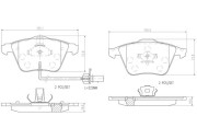 P10012N Sada brzdových destiček, kotoučová brzda PRIME LINE - Ceramic BREMBO