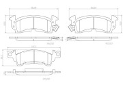 P10017N Sada brzdových destiček, kotoučová brzda PRIME LINE - Ceramic BREMBO