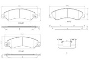 P10034N Sada brzdových destiček, kotoučová brzda PRIME LINE - Ceramic BREMBO