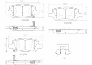 P10035N Sada brzdových destiček, kotoučová brzda PRIME LINE - Ceramic BREMBO