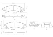 P10040N Sada brzdových destiček, kotoučová brzda PRIME LINE - Ceramic BREMBO