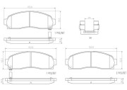 P10042N Sada brzdových destiček, kotoučová brzda PRIME LINE - Ceramic BREMBO