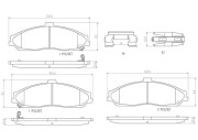 P10046N Sada brzdových destiček, kotoučová brzda PRIME LINE - Ceramic BREMBO