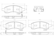 P10049N Sada brzdových destiček, kotoučová brzda PRIME LINE - Ceramic BREMBO