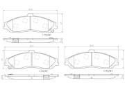 P10052N Sada brzdových destiček, kotoučová brzda PRIME LINE - Ceramic BREMBO