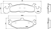 P 11 001 Brzdové destičky BREMBO