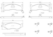 P11006N Sada brzdových destiček, kotoučová brzda PRIME LINE - Ceramic BREMBO