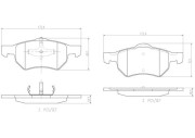 P11013N Sada brzdových destiček, kotoučová brzda PRIME LINE - Ceramic BREMBO