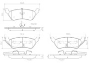 P11014N BREMBO sada brzdových platničiek kotúčovej brzdy P11014N BREMBO