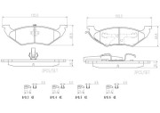 P11027N Sada brzdových destiček, kotoučová brzda PRIME LINE - Ceramic BREMBO