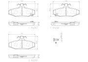 P15004N Sada brzdových destiček, kotoučová brzda PRIME LINE - Ceramic BREMBO