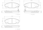 P16007N Sada brzdových destiček, kotoučová brzda PRIME LINE - Ceramic BREMBO